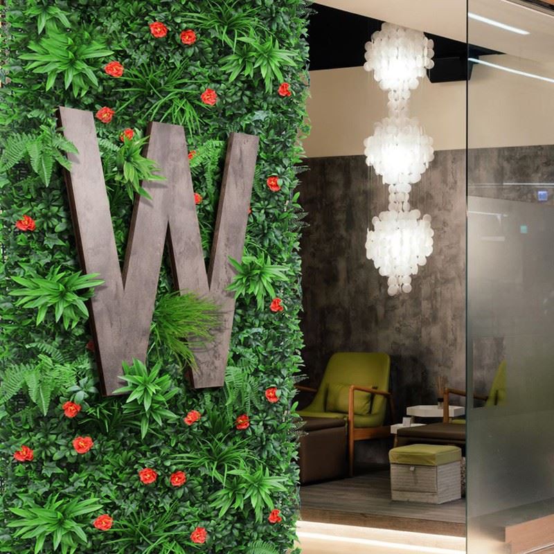 Artificial Green Wall Hotel Fence Decoration Artificial Green Wall Hotel Fence Decoration