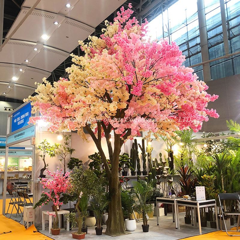 550cm mitmevärviline kunstlik sakura puu
