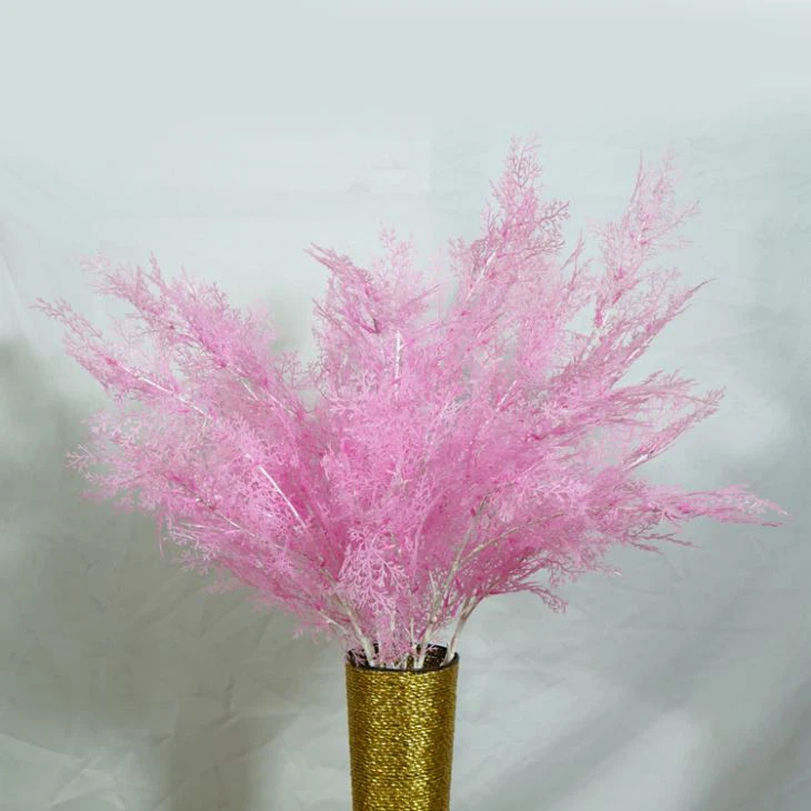 6 Forks Fake Rime Branch Pink Decorative Plants Factory